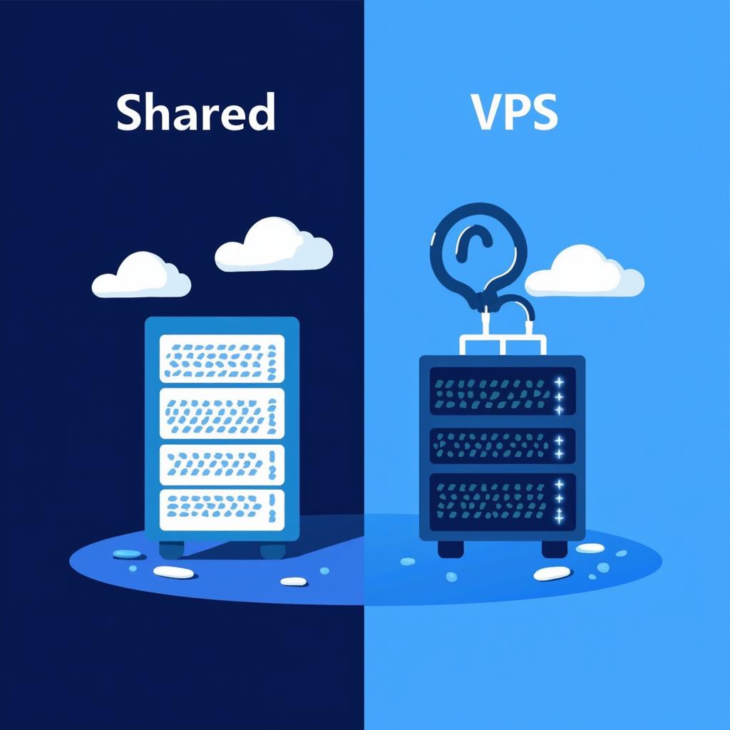 So sánh giữa Hosting và VPS