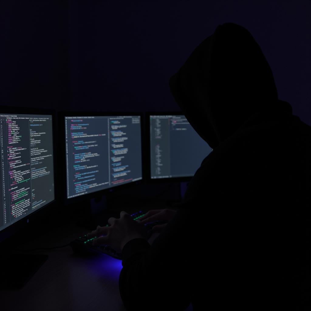 Một hacker đang tìm cách xâm nhập hệ thống